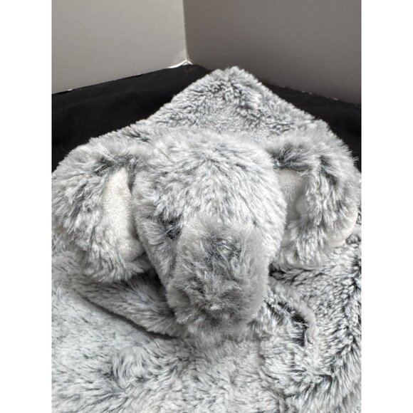 Soft Plush Elephant Baby Lovey Security Blanket By Blankets & Beyond Frosted Gra - Picture 10 of 11